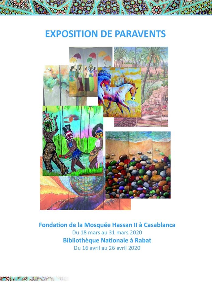 le syndicat marocain des arts plastiques et de la photographie organise la 2 e Edition de l exposition des paravents en Afrique et dans le monde arabe