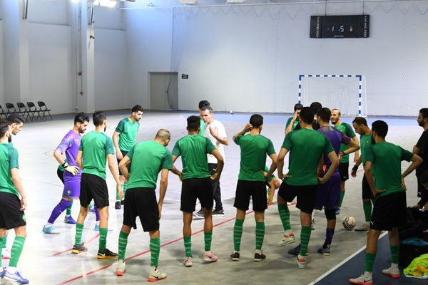 المنتخب الوطني لكرة القدم داخل القاعة يستعد لنهاية كأس البطولة العربية