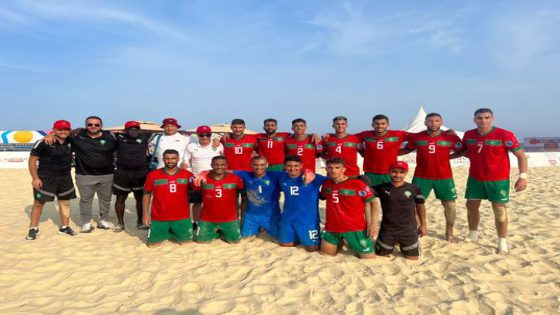 المنتخب الوطني لكرة القدم الشاطئية يتأهل للألعاب العالمية باندونيسيا