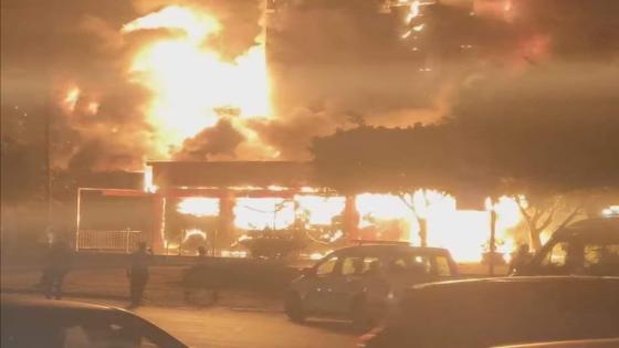 حريق مهول يلتهم مطعما للأسماك باكادير