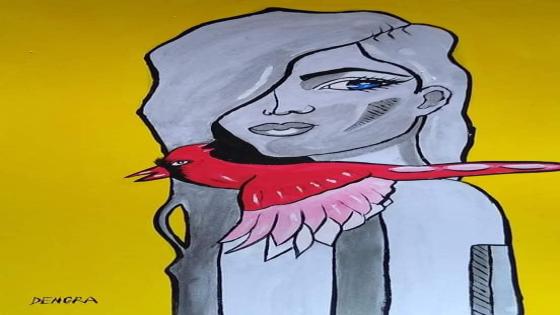 ” جراح الصمت ” أو ” مونولوج”لوحات فنية تشكيلية ل: السيدة روزا دينكرا كلمات الأستاذ: محمد كمل