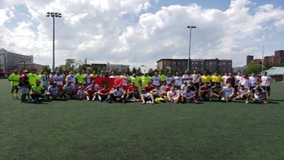 نجاح باهر لدوري كرة القدم المنظم من طرف أكاديمية الجالية المغربية الأمريكية بمناسبة عيد العرش