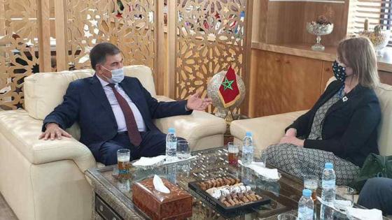 إبراهيم حافيدي يتباحث مع سفيرة كندا بالمغرب