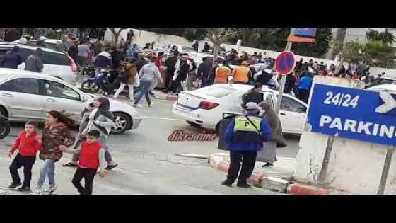 المواطنون يحتجون أمام باشوية الفنيدق والسلطات تعتقل ثلاثة أشخاص