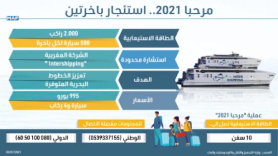 جالية مغربية.. استئجار باخرتين بطاقة استيعابية لألفي راكب و500 سيارة لكل منها
