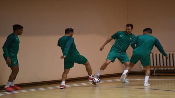 المنتخب الوطني لكرة القدم داخل القاعة يستعد للقاء البرازيل