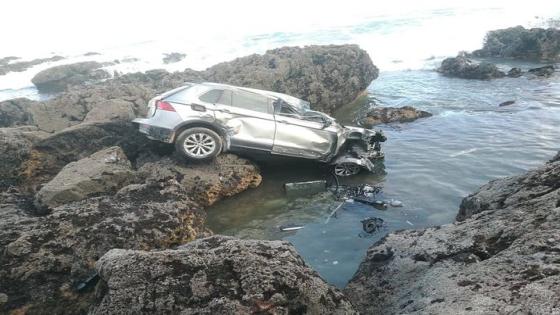 الوقاية المدنية تنتشل جثة الشخص الذي غرقت سيارته في كورنيش الرباط