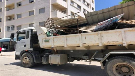 تأجيل حملة لتحرير الملك العمومي بطنجة بسبب بائع متجول هدد حرق نفسه