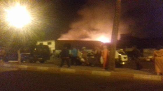 عاجل: حريق مهول بسوق القريعة بالدار البيضاء وعناصر الوقاية المدنية تسابق الزمن للسيطرة عليه