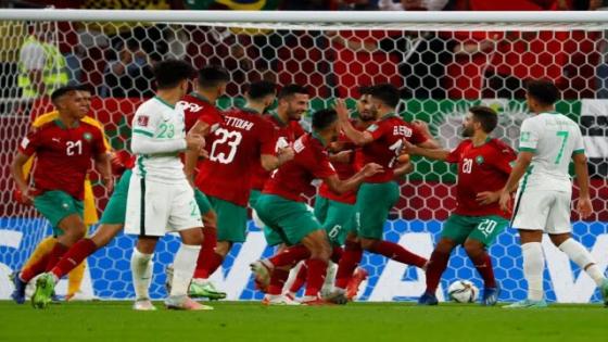 المنتخب المغربي يتصدر المجموعة الثالثة بكاس العرب