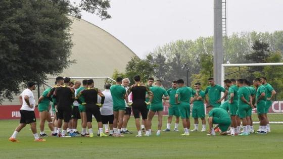 المنتخب الوطني يجري حصتين تدريبيتين بمركب محمد السادس لكرة القدم