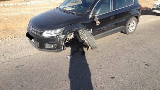 حادثة سير خطيرة تخلف عدة خسائر مادية