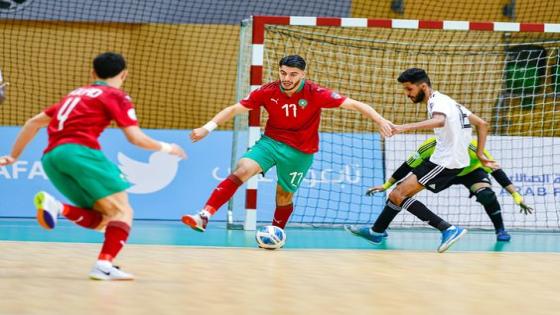 المنتخب الوطني لكرة القدم داخل القاعة يواجه مصر في نصف نهاية كأس العرب