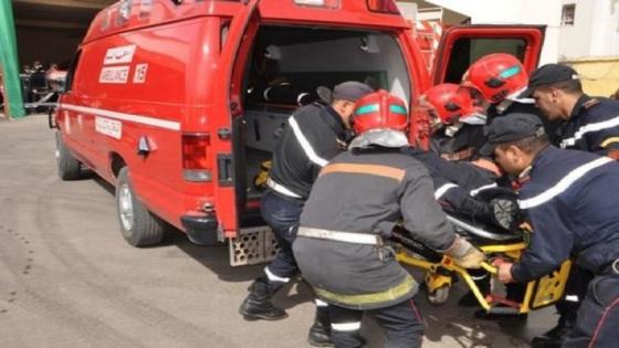 انقلاب شاحنة إطفاء بالرميلات يخلف اصابة ثلاثة عناصر