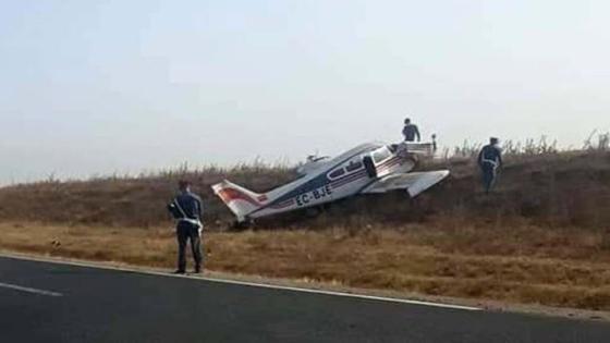 سقوط طائرة محملة بالمخدرات بجماعة حجر النحل ضواحي طنجة
