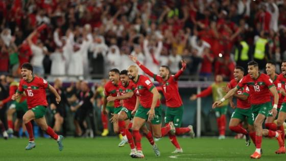 المنتخب المغربي الأفضل في عام 2022