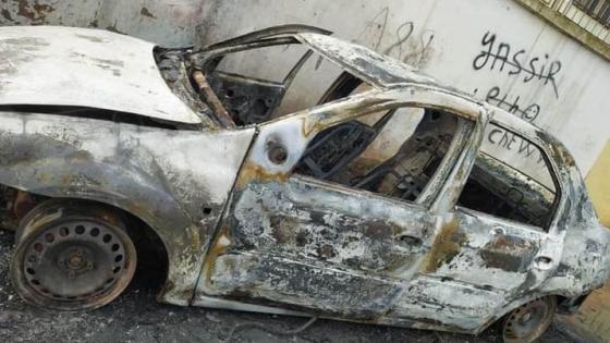 العثور على سيارة محروقة بحي أبواب سلا