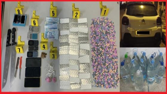 عناصر الشرطة بالجديدة تعتقل ثلاثة أشخاص بتهمة تكوين شبكة اجرامية تنشط في ترويج المخدرات