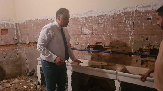 المدير الإقليمي بوزارة التربية الوطنية بالجديدة يقوم بزيارة للوقوف على سير الأشغال بإعدادية العروي بأولاد زيد
