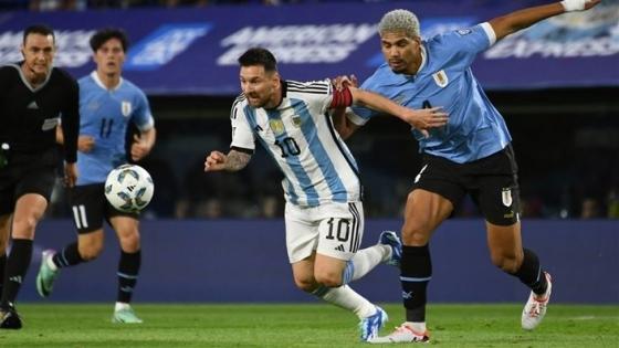سقوط الأرجنتين أمام الأوروغواي في تصفيات أمريكا الجنوبية المؤهلة إلى كأس العالم