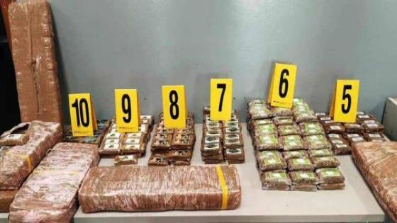 عناصر الأمن والجمارك تجهض عملية لتهريب كمية من المخدرات