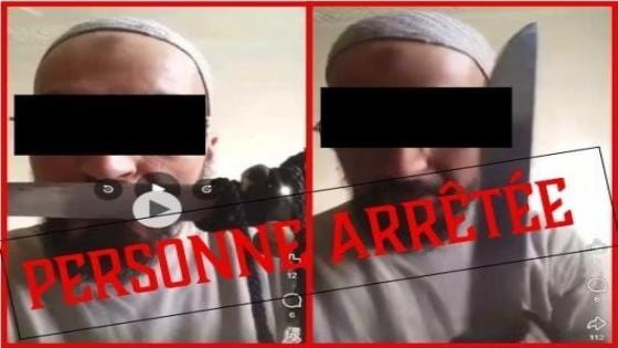 عناصر الشرطة توقف المحرض على القتل والتهديد