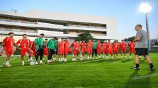المنتخب الوطني يواصل استعداداته للقاء الغابون