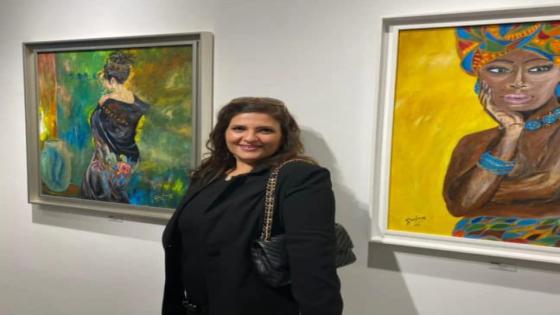 الفنانة التشكيلية غزلان درار .. صيدلانية تعزف في لوحاتها على أوتار الأمل وحب المرأة
