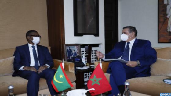 المغرب – موريتانيا .. السيدان عزيز أخنوش ومحمد ولد بلال مسعود يعربان عن ارتياحهما للتطور المتسارع لمسيرة التعاون الثنائي في السنوات الأخيرة