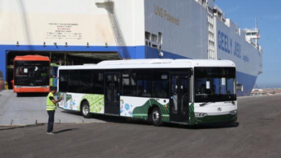 البرنامج الجديد للنقل الحضري العمومي .. إستلام 257 حافلة جديدة بميناء الدار البيضاء