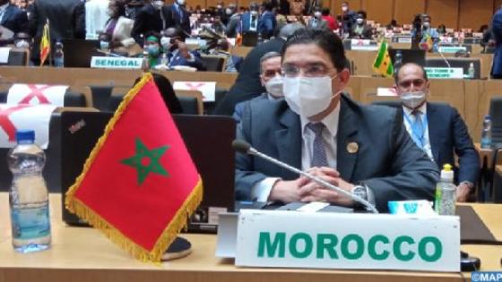 تقديم تقرير جلالة الملك حول تتبع تفعيل المرصد الإفريقي للهجرة في المغرب أمام القمة ال35 للاتحاد الإفريقي