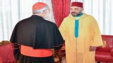 أميرالمؤمنين صاحب الجلالة الملك محمد السادس، نصره الله يستقبل بالقصر الملكي بالرباط، الكاردينال كريستوبال لوبيز روميرو، أسقف الرباط