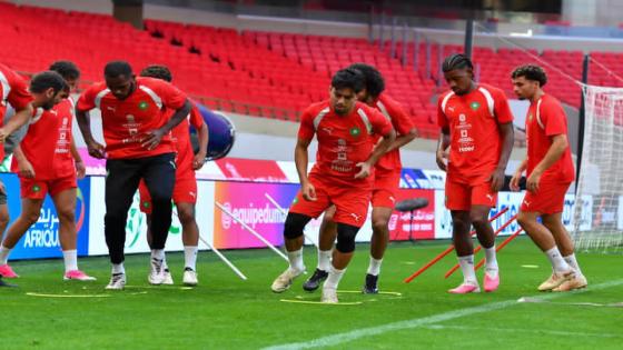 المنتخب الوطني ينهي استعداداته للقاء الغابون
