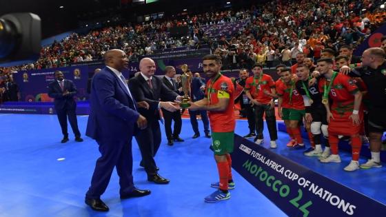 نهائيات كأس إفريقيا: المنتخب المغربي لكرة القدم داخل القاعة يفوز باللقب القاري