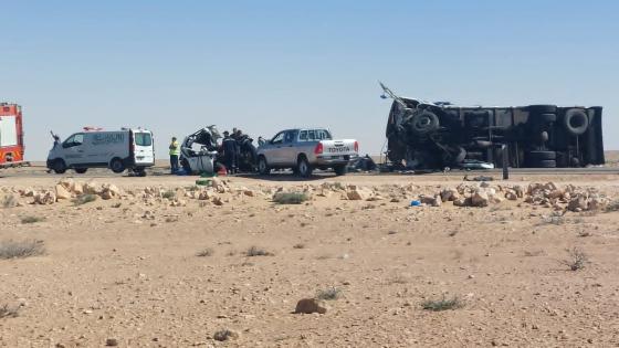حادثة سير بين بوجدور والداخلة تخلف وفاة ستة أشخاص