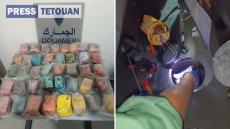 عناصر الجمارك والشرطة تحبط تهريب 23 كيلوغراما من الحشيش بمعبر سبتة