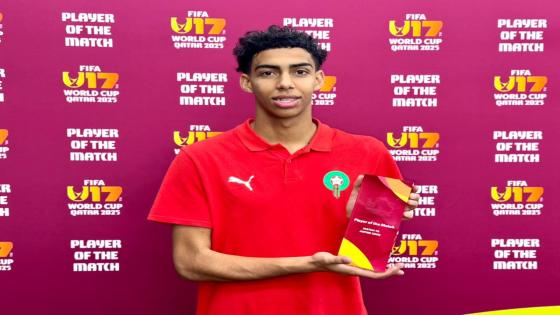 شعيب بلعروش أفضل لاعب في مباراة المنتخب الوطني لأقل من 17 سنة أمام الولايات المتحدة الأميركية