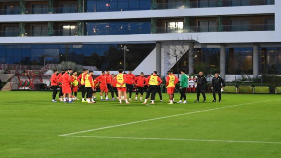 المنتخب الوطني يجري آخر حصة تدريبية استعدادا للقاء نيجيريا