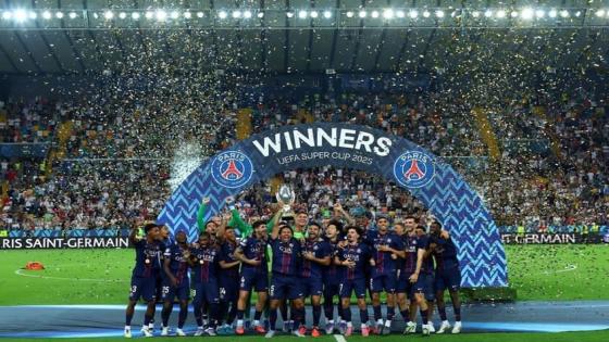 حكيمي يقود باريس سان جيرمان للفوز بالسوبر الأوروبي للمرة الأولى في تاريخه