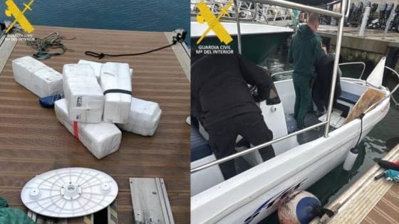 عناصر الحرس المدني الاسباني تحبط محاولة تهريب المخدرات قرب سبتة