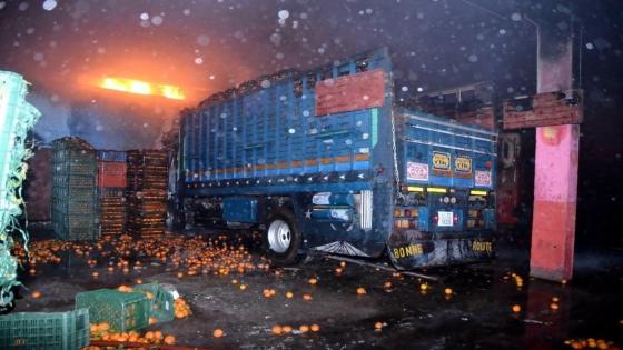 حريق مهول بشاحنة بسوق الخضر بسلا والأمن يعتقل المتهم في ظرف وجيز