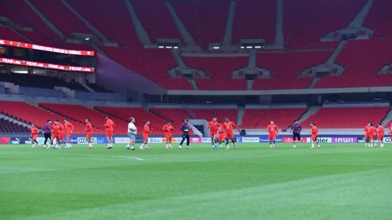 المنتخب الوطني يختتم استعداداته للقاء الكونغو