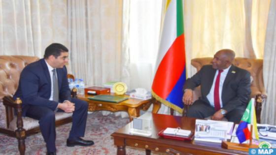 رئيس جمهورية اتحاد جزر القمر المتحدة يستقبل بموروني السيد بنسعيد حاملا رسالة خطية من جلالة الملك